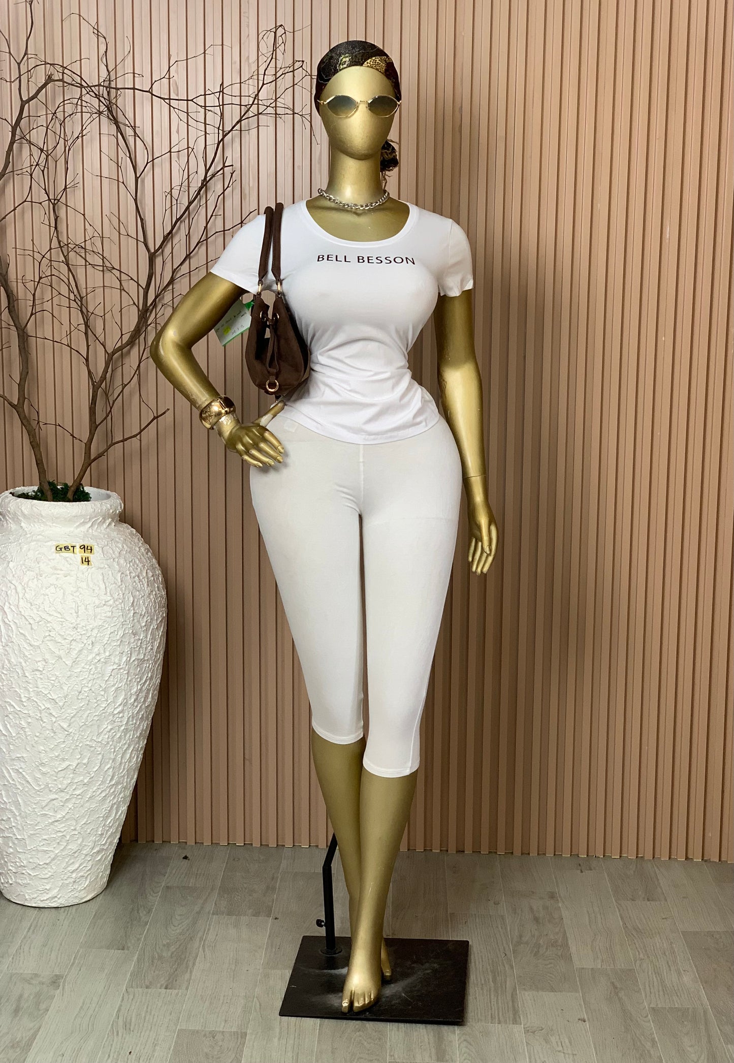 SIZE14 GLAMOUR BASIC TOP94 WHITE