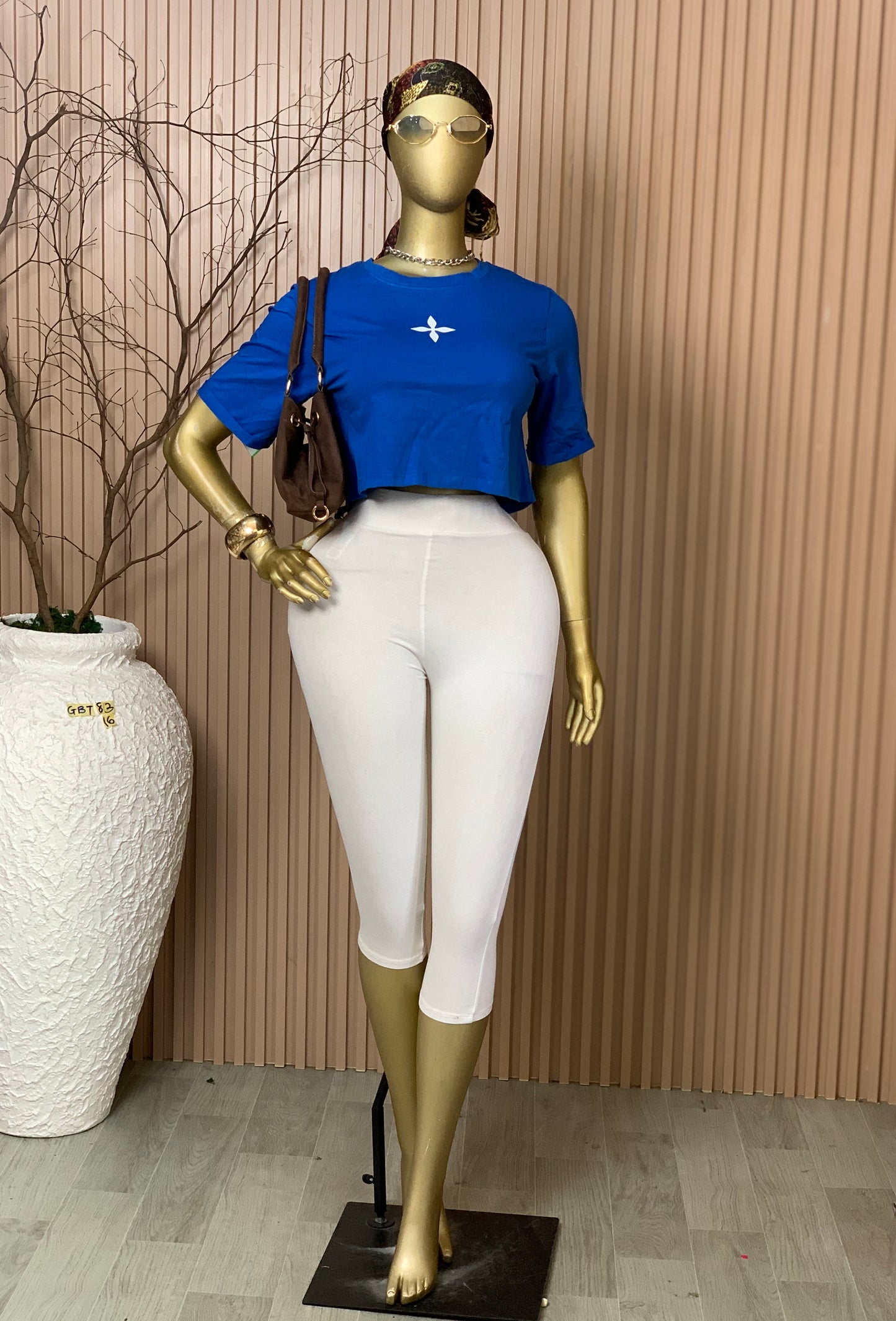 SIZE16 GLAMOUR BASIC TOP83 Blue