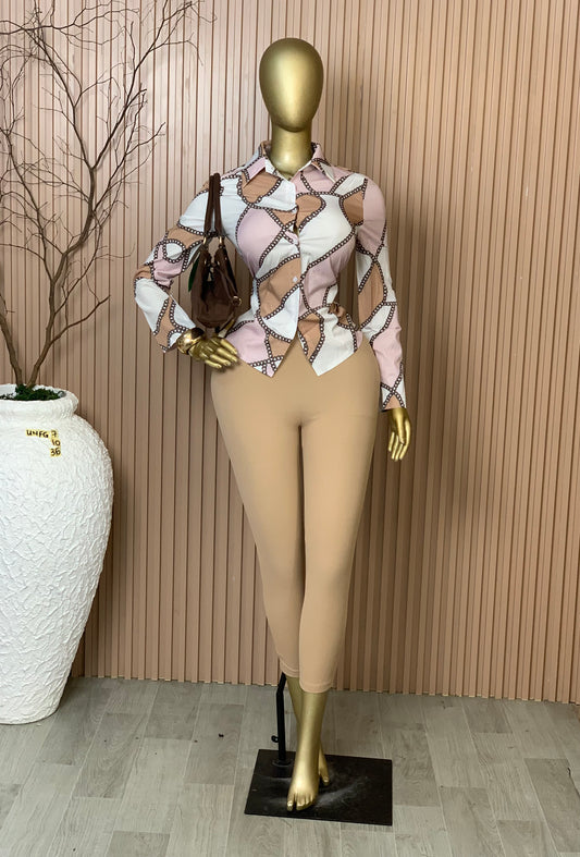 Unforgettable7 SIZE10 Length36 Brand new brown corporate two piece