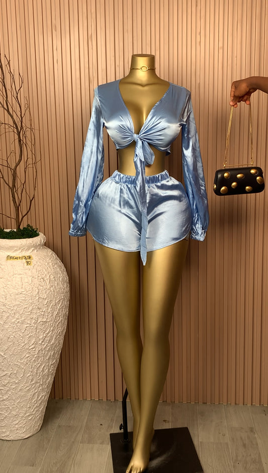 UK Size 10 Tiffany37 Brand New Two Piece sky blue