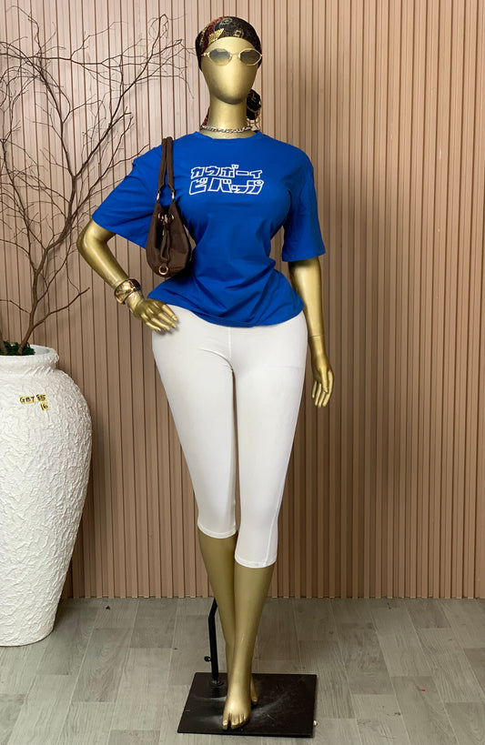 SIZE16 GLAMOUR BASIC TOP85 BLUE