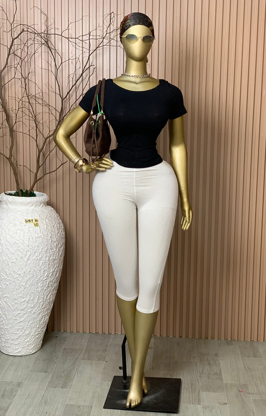 SIZE10 GLAMOUR BASIC TOP16 BLACK