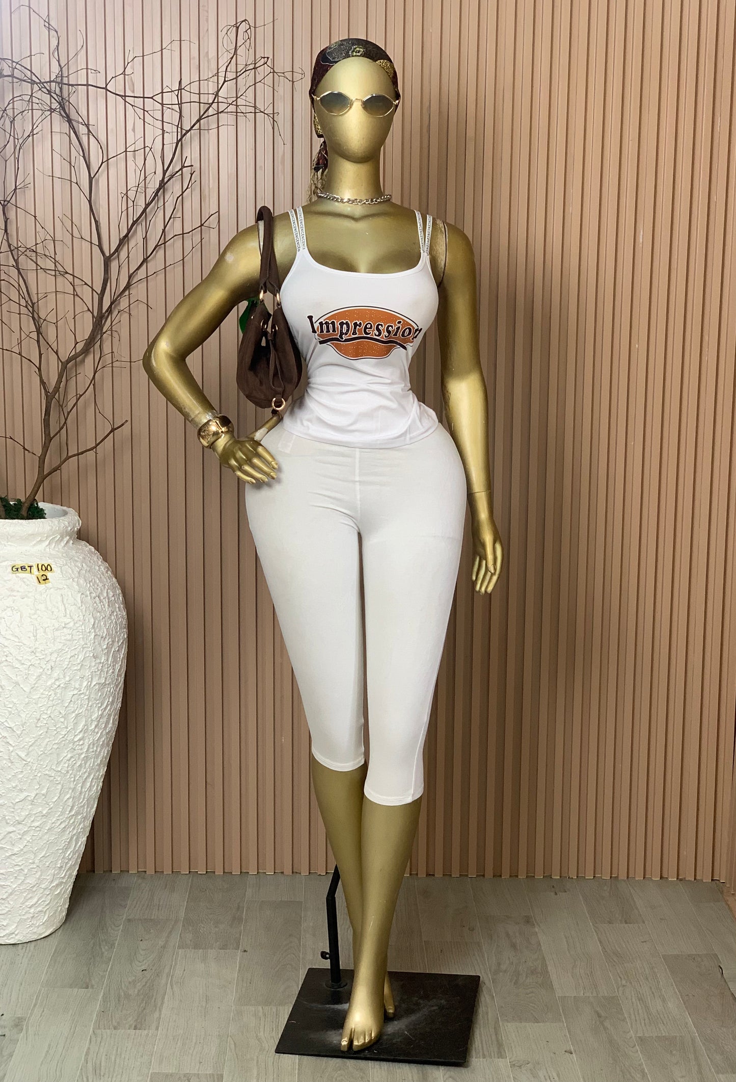 SIZE12 GLAMOUR BASIC TOP100 WHITE