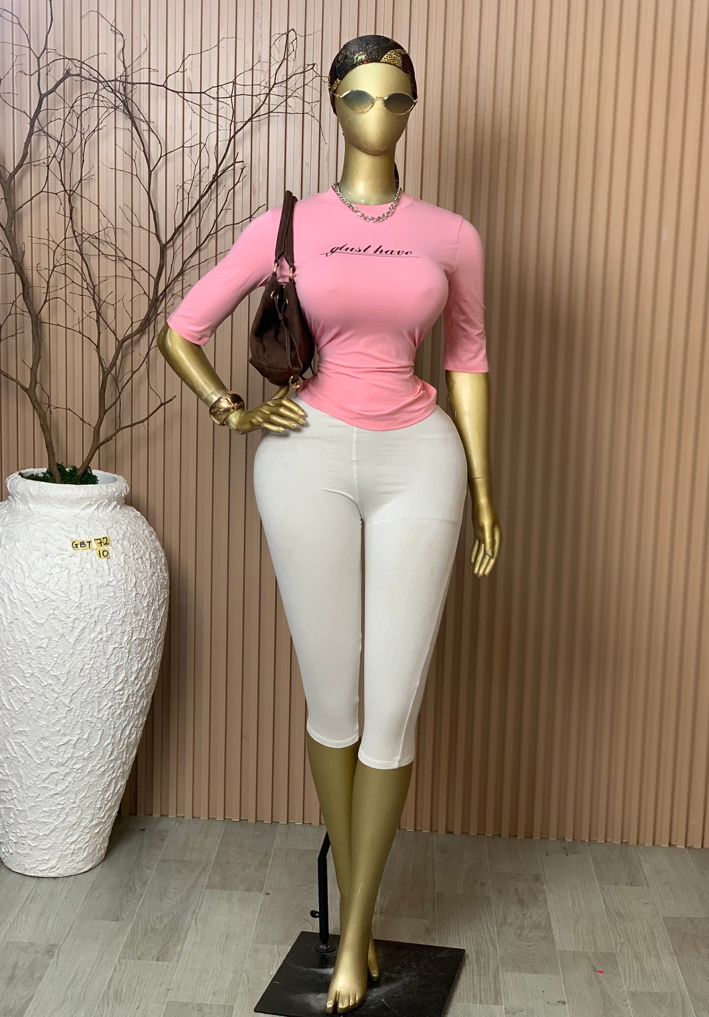 SIZE10 GLAMOUR BASIC TOP72 PINK