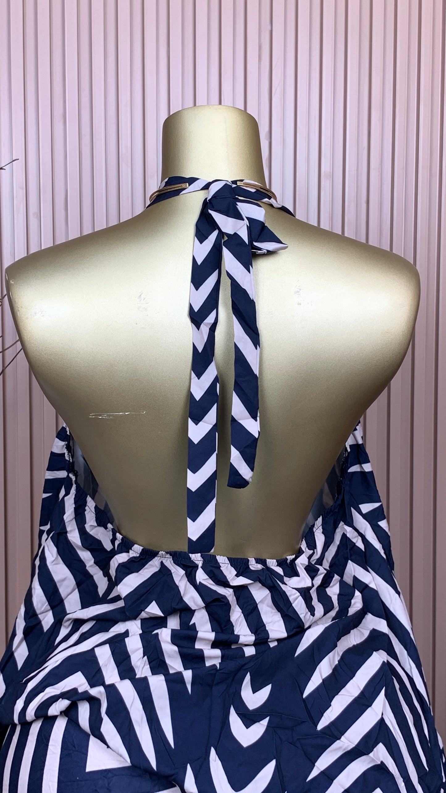 UK Size 20 Tiffany11 Brand New Two Piece Navy Blue&Cream