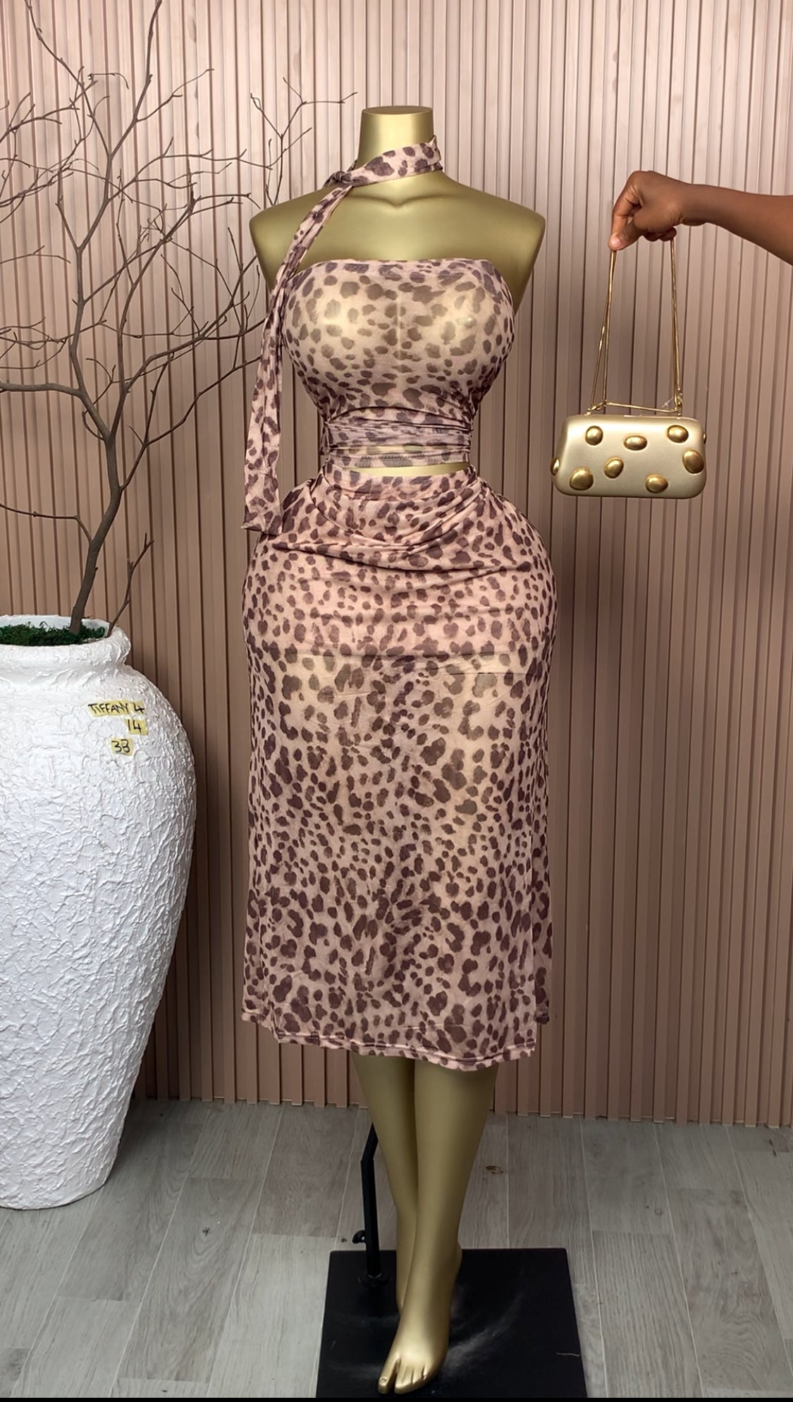 UK Size 10,12&14Tiffany4 Brand New Two Piece Animal Print Length33