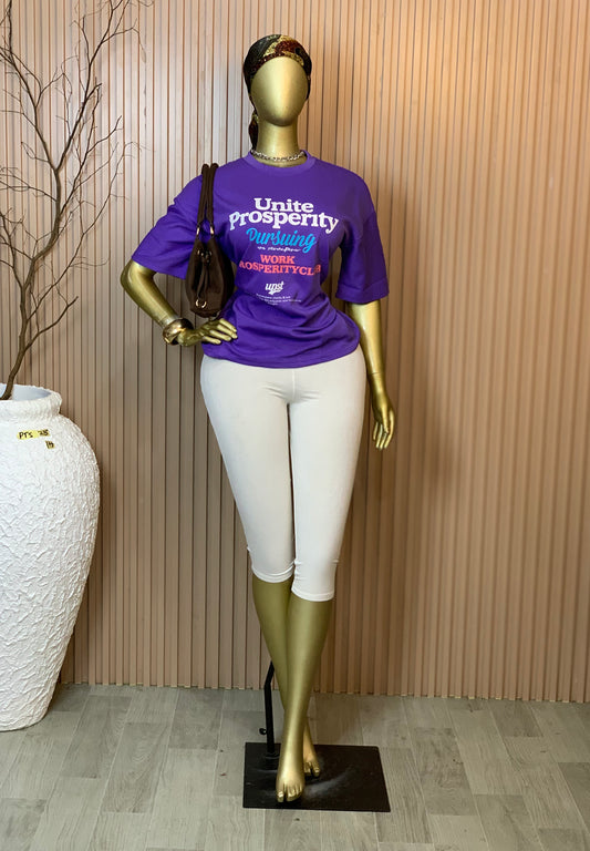 PTS25 SIZE14 Brand new purple baggy polo T shirt