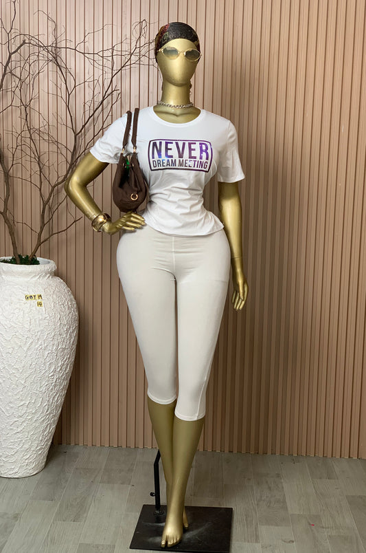 SIZE14 GLAMOUR BASIC TOP19 WHITE