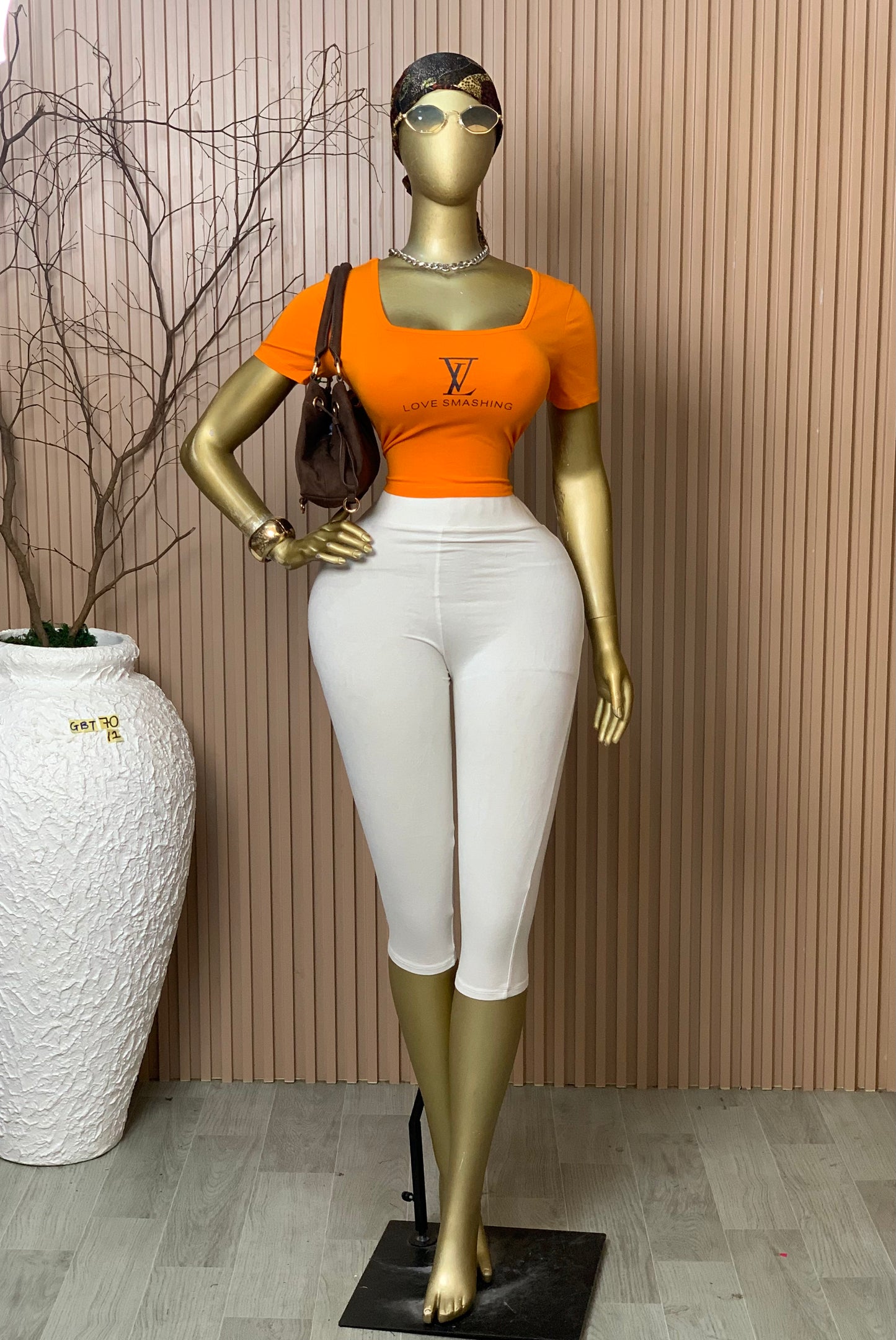 SIZE12 GLAMOUR BASIC TOP70 ORANGE