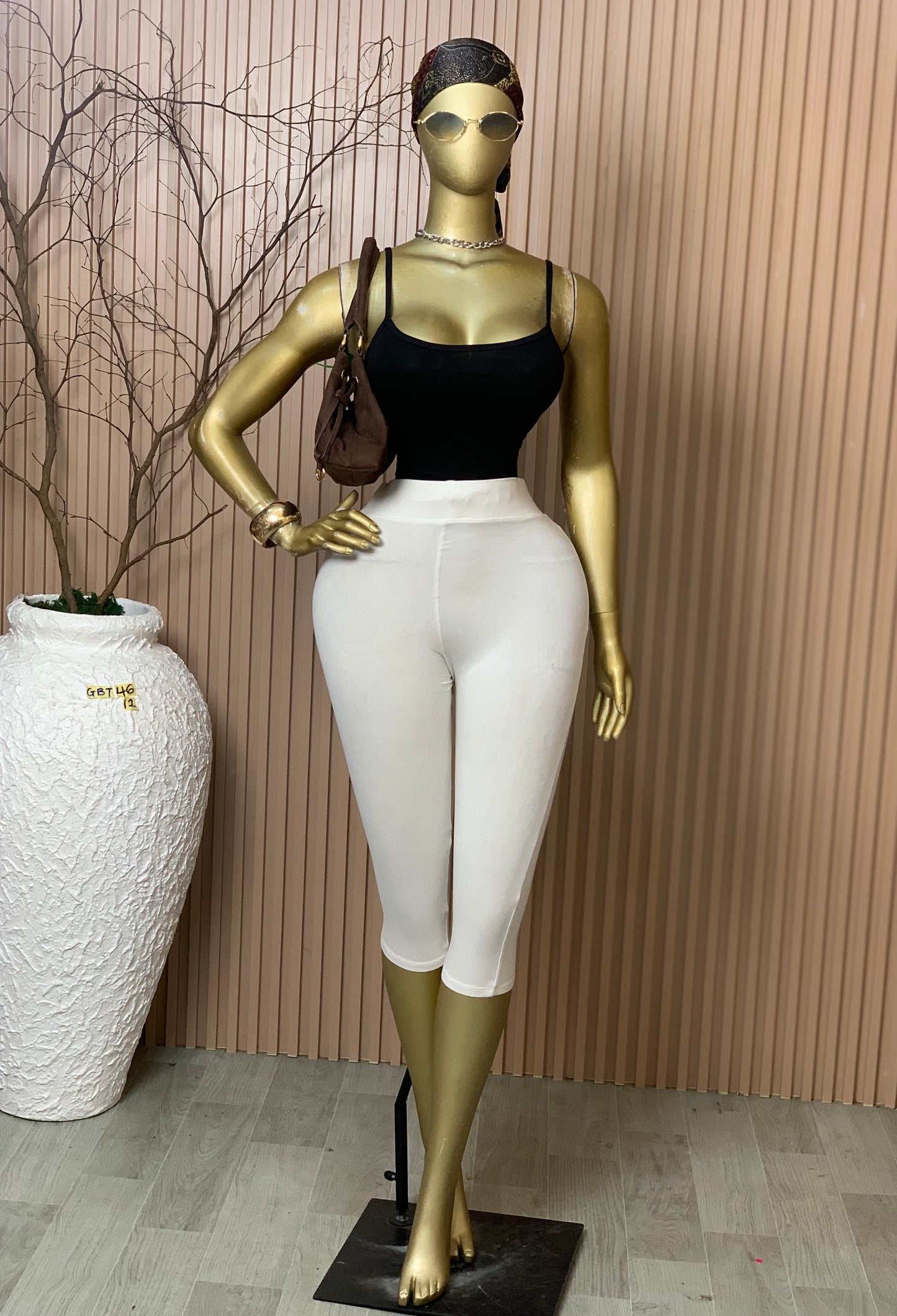 SIZE12 GLAMOUR BASIC TOP46 BLACK