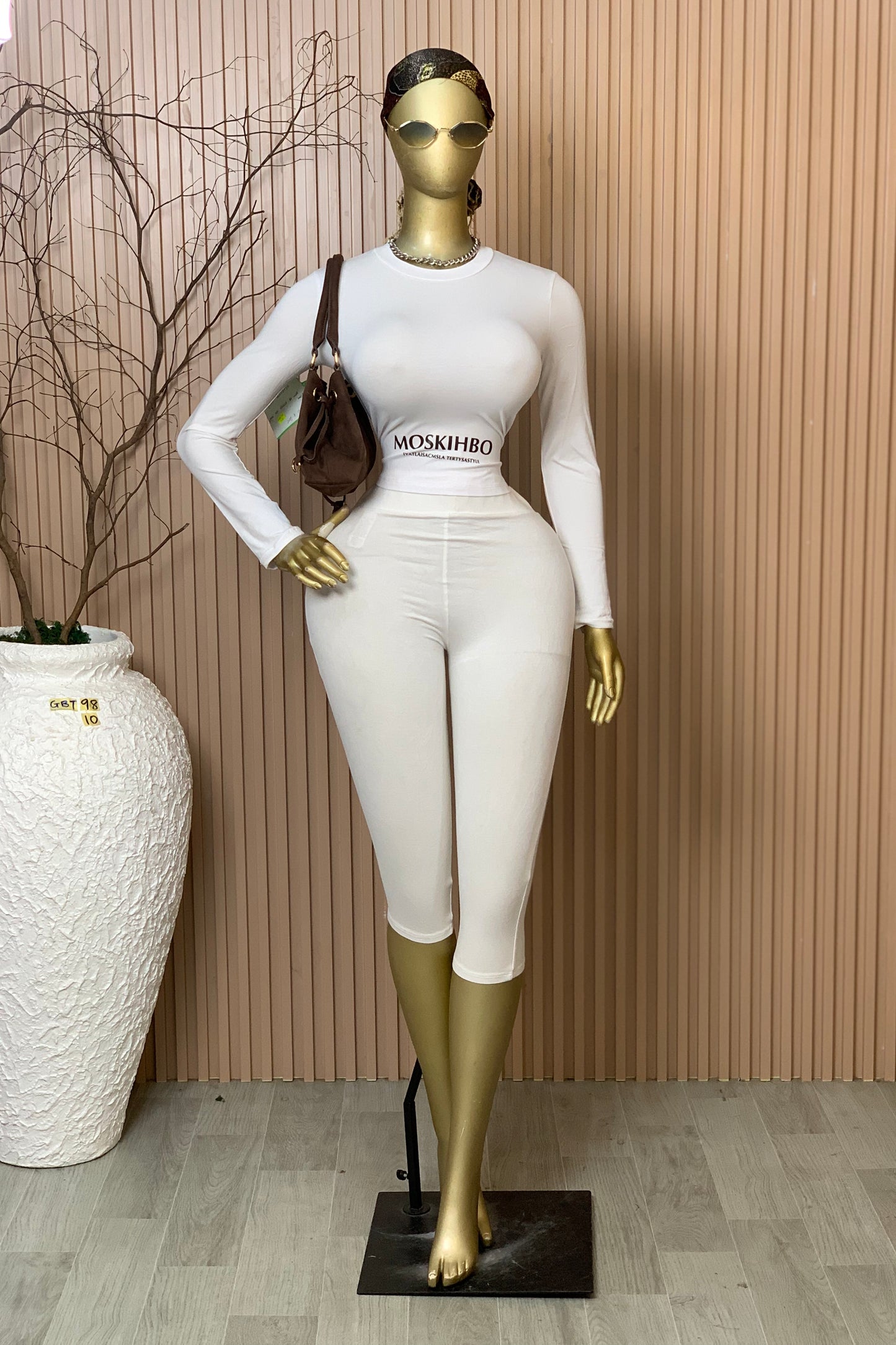 SIZE10 GLAMOUR BASIC TOP98 WHITE