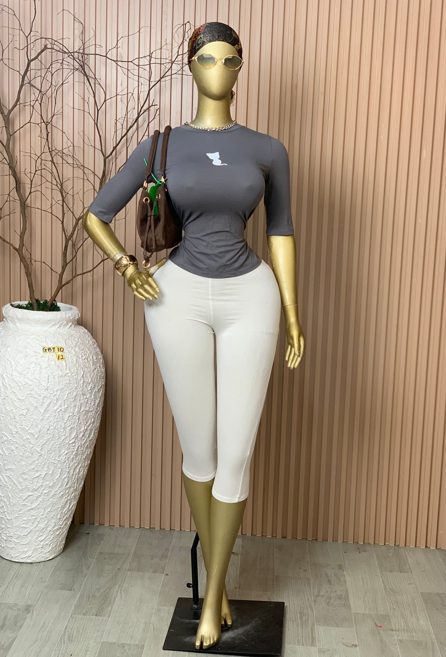 SIZE12 GLAMOUR BASIC TOP10 ASH