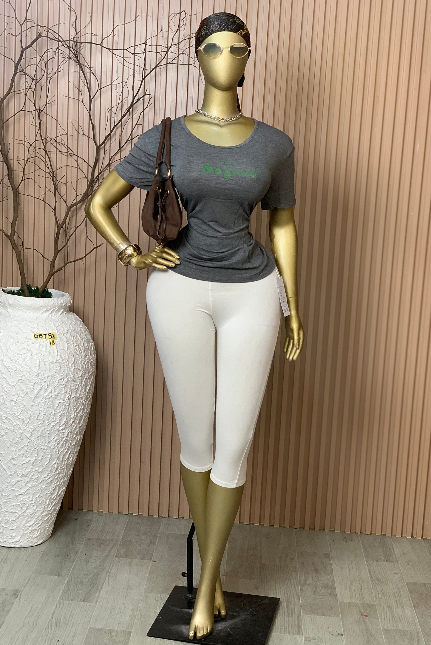 SIZE18 GLAMOUR BASIC TOP51 GREY