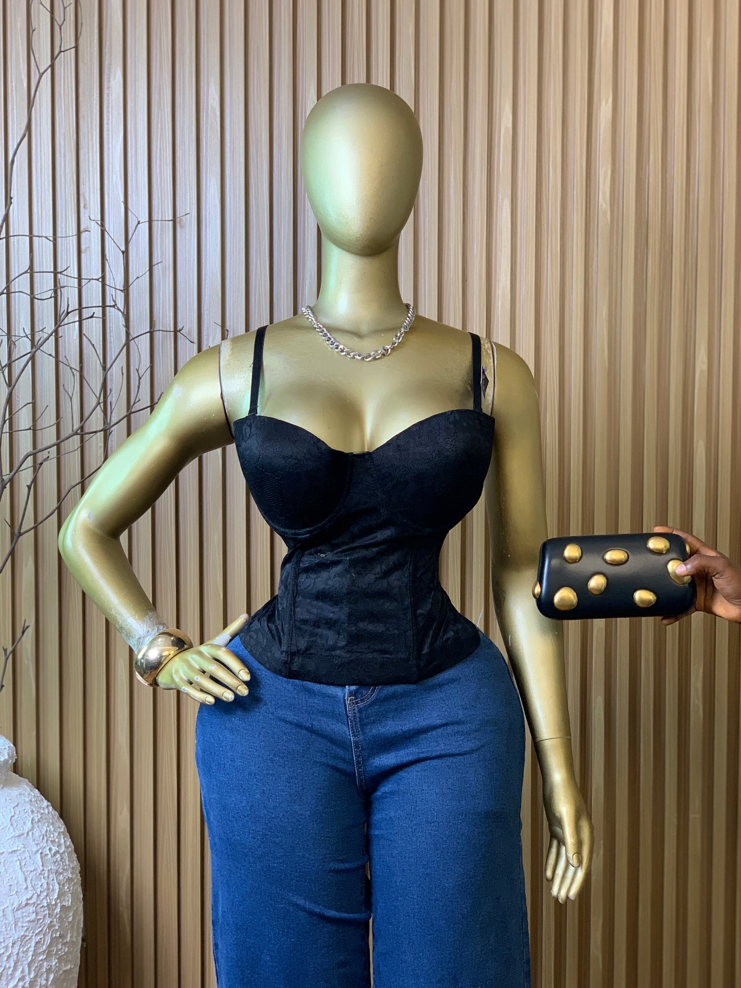 CORSET Top6 SIZE14 (black)