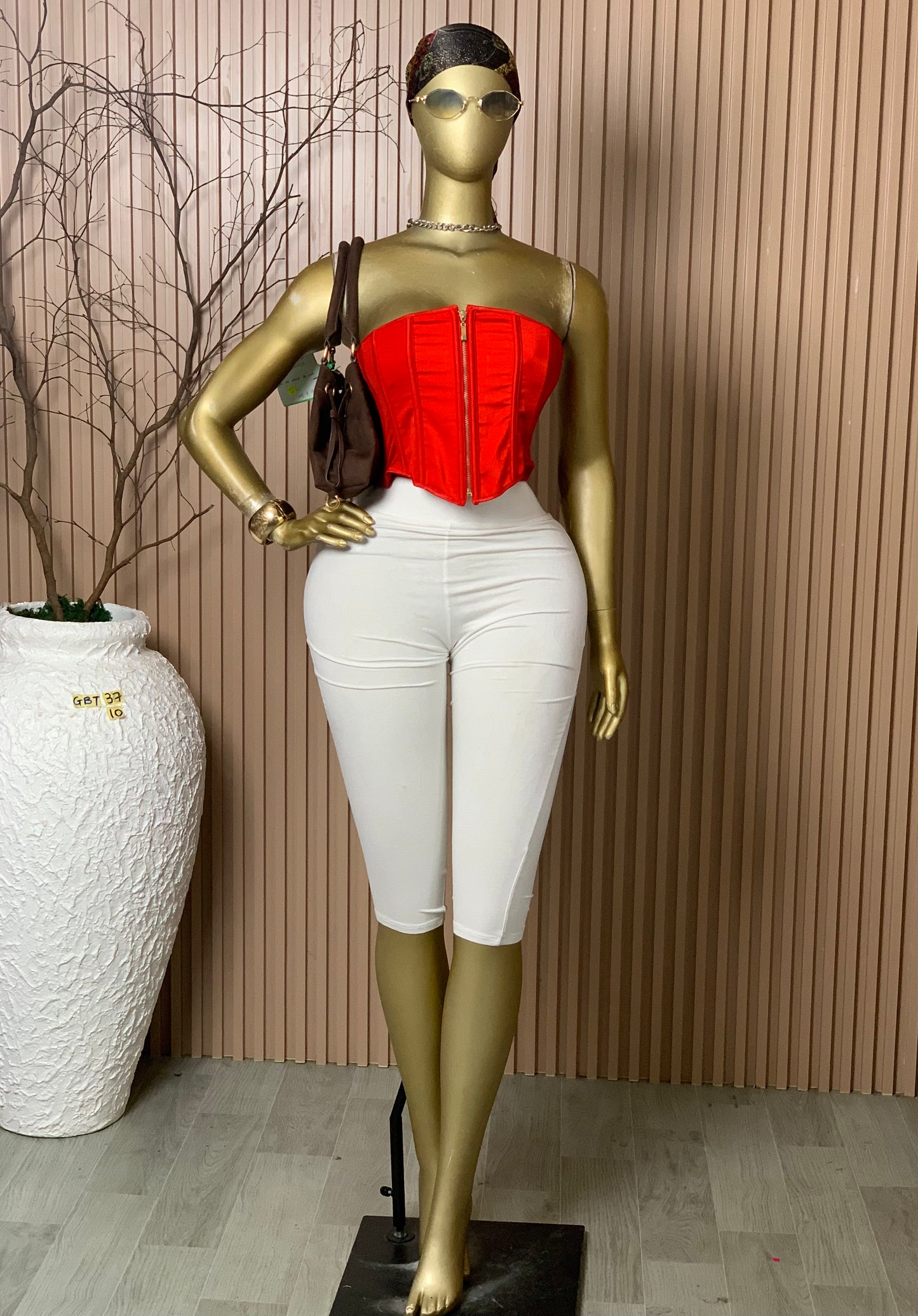 SIZE10 GLAMOUR CORSET RED37