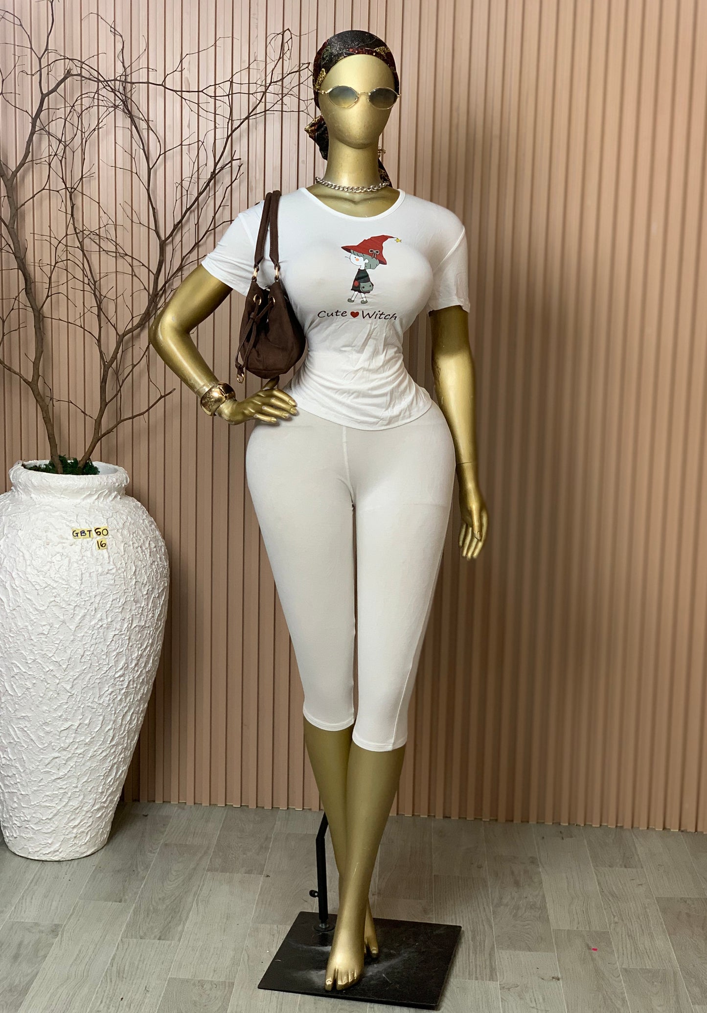 SIZE16 GLAMOUR BASIC TOP60 WHITE