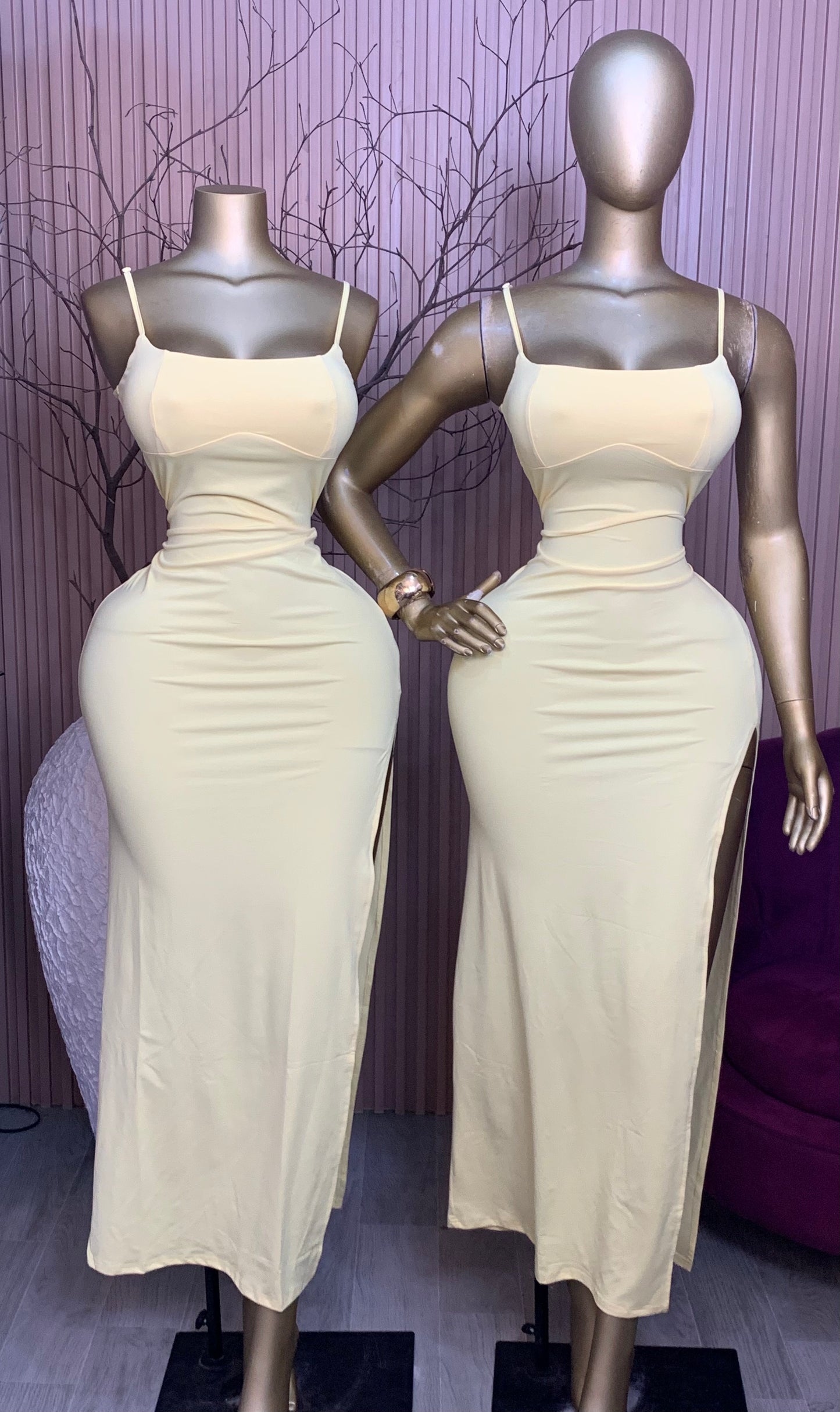 CAMI DRESS SIZE10 (yellow)