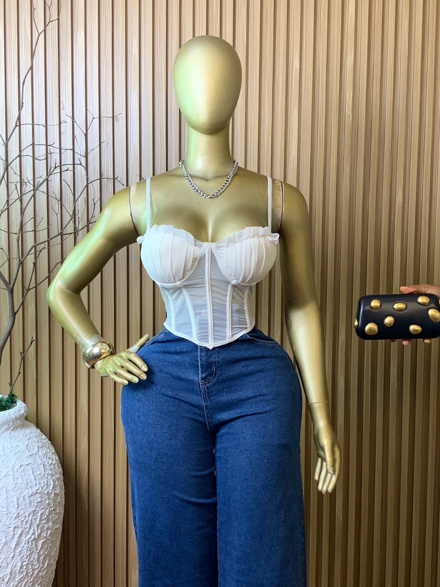 CORSET Top21 SIZE12 (white)