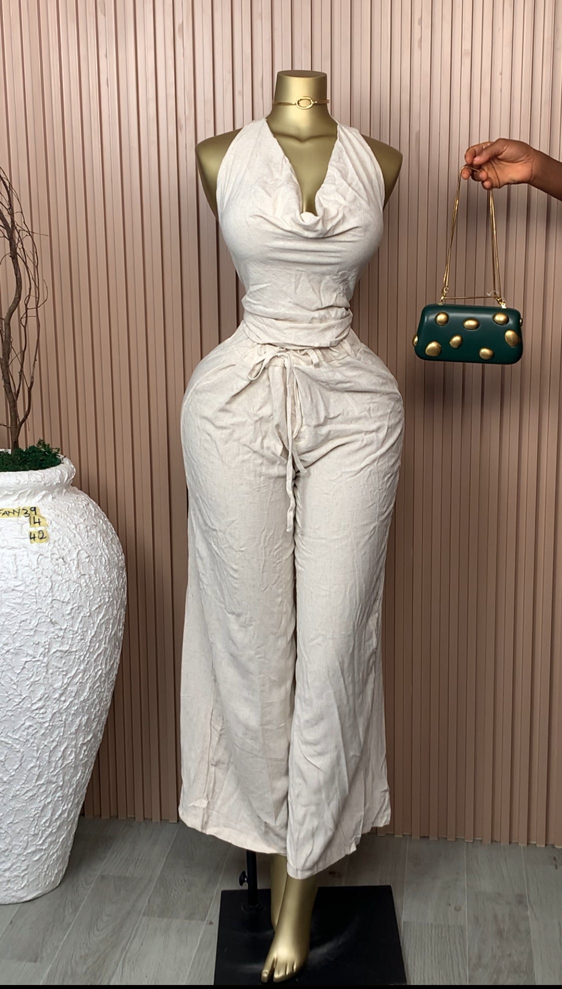 UK Size 10&14Tiffany39 Brand New Two Piece Off-White Length42