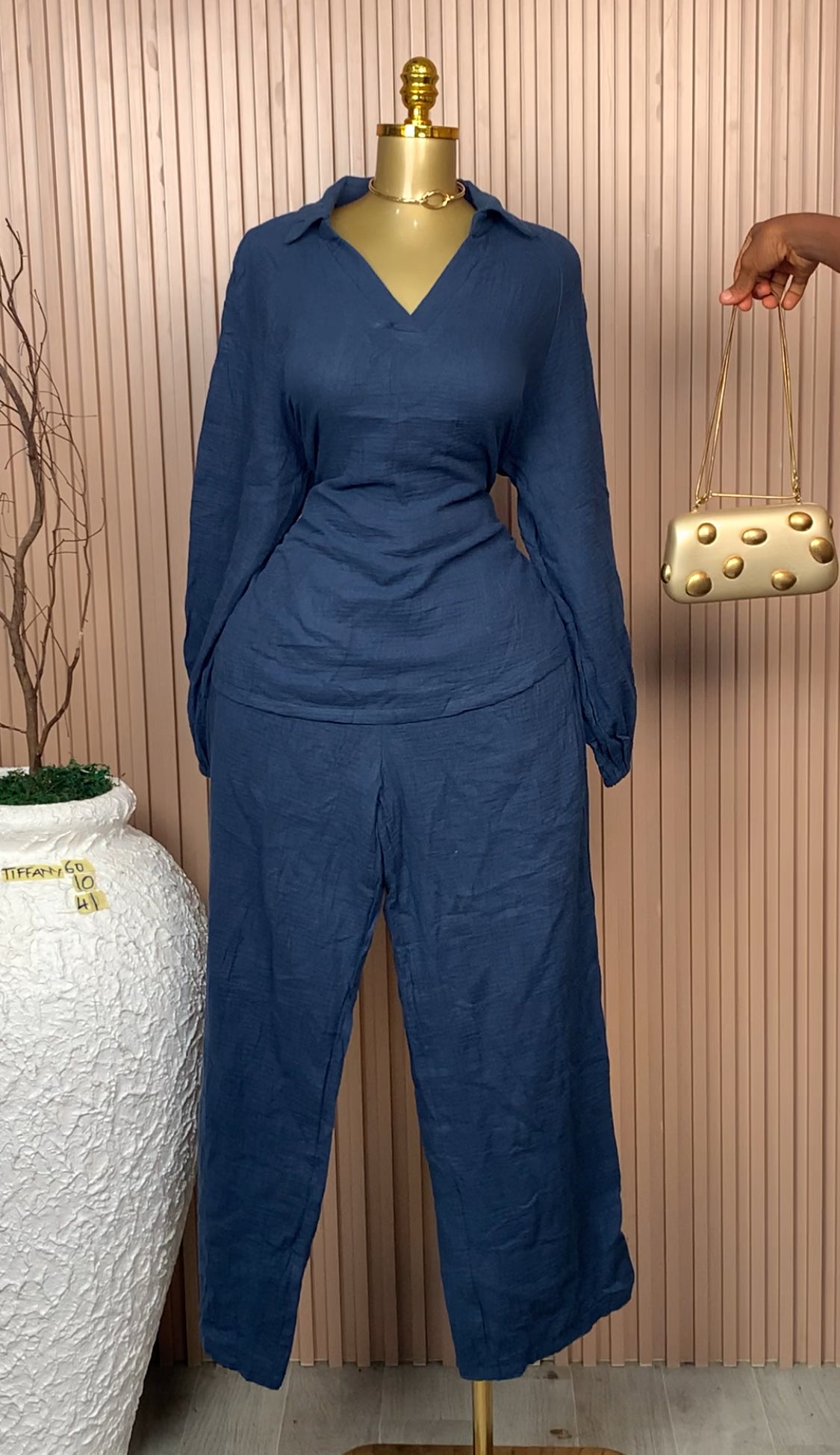 UK Size 10 Tiffany60 Brand New Two Piece Blue Length41